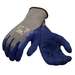 PowerFlex® 80-100 Knitwrist Natural Rubber Latex Coated Glove, Size 7, Gray/Blue  12 PR/BG